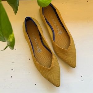 Rothy’s The Point Marigold Yellow Flats size 7.5
